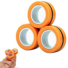Anel Magnético Anti Stress Laranja