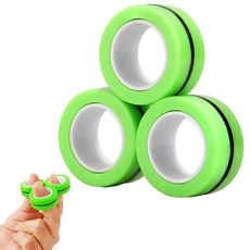 Anel Magnético Anti Stress Verde