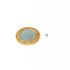 Ímã Neodímio Ø 3x2 mm N35
