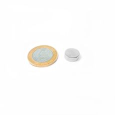 Ímã Neodímio Ø 13x5 mm N35