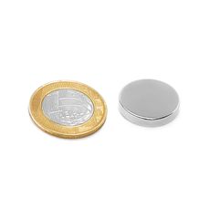 Ímã Neodímio Ø 20x4 mm N35