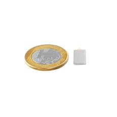 Ímã Neodímio 15x8x1 mm N35 Adesivado