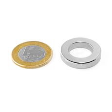 Ímã Neodímio Anel D27xd16,4x5 mm N35