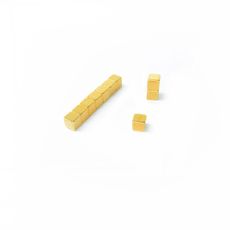 Ímã Neodímio 5x5x5 mm N35 Dourado