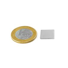 Ímã Neodímio 15x15x1 mm N35