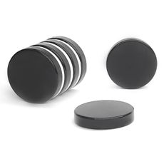 Ímã Neodímio Ø 25x5 mm N42 Epoxi Preto