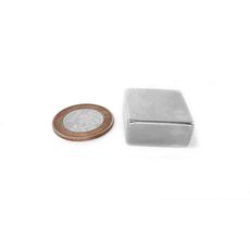 Ímã Neodímio 25,4x25,4x12,7 mm N35
